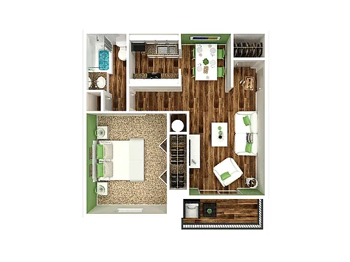 Floor plan 1 Bedroom
