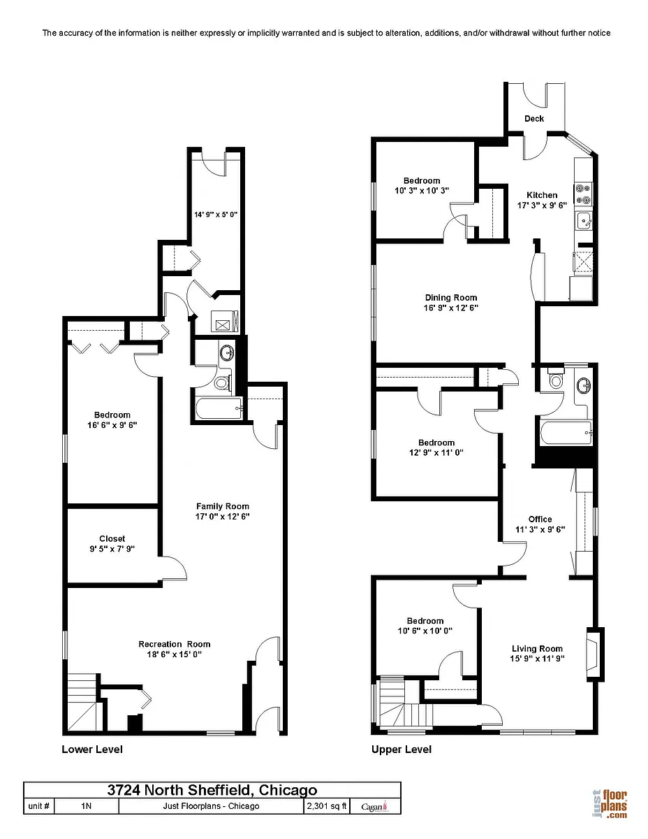 Floor plan Four Bedroom