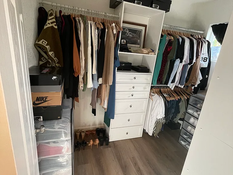 Master walk in closet