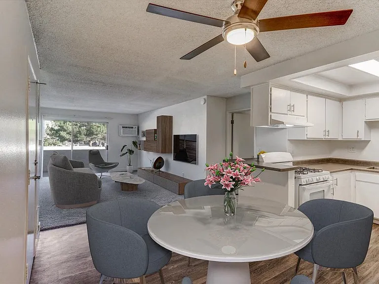 Kitchen Dining & Living Room