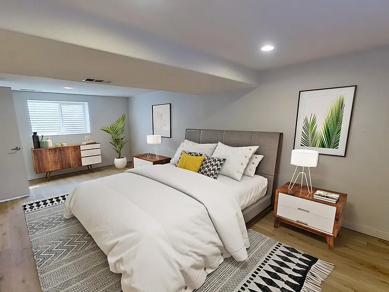 Bedroom 5. This image shows a virtually furnished space. Bedrooms come unfurnished.