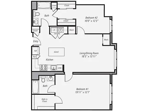 Floor plan B3-1114