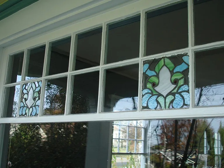 Stained Glass in the Windowpanes
Window Facing the Front Porch