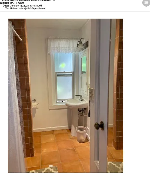 Full bathroom with tiled tub and shower
