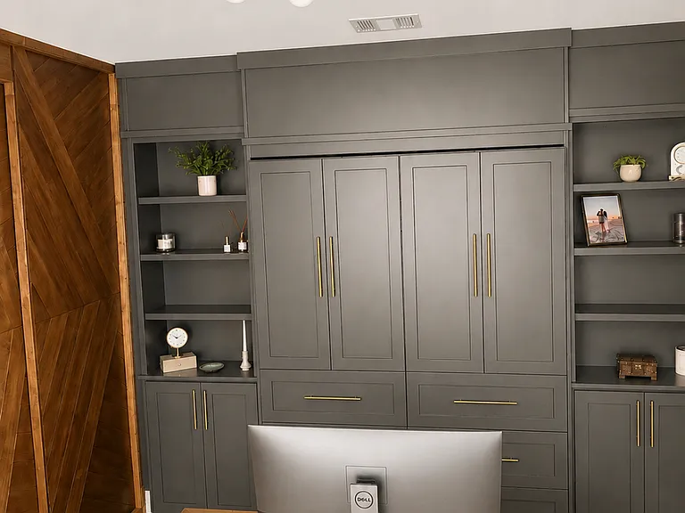 office/flex room with hidden pull down murphy bed