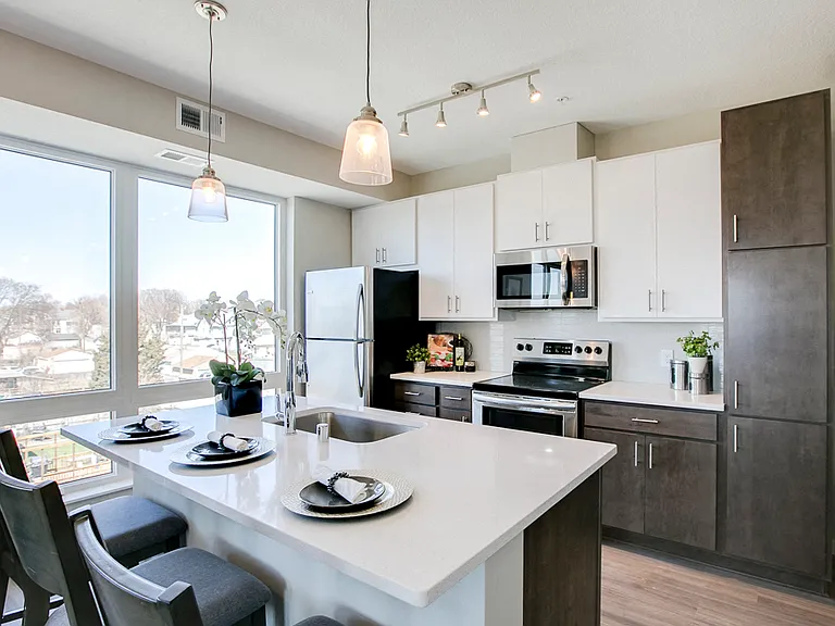 Our modern kitchens are stylish and functional.