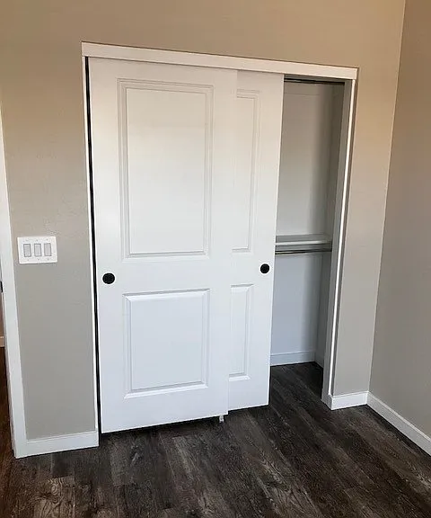 Finished closets in both bedrooms.