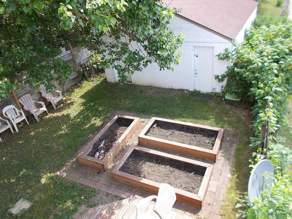 Back view from porch