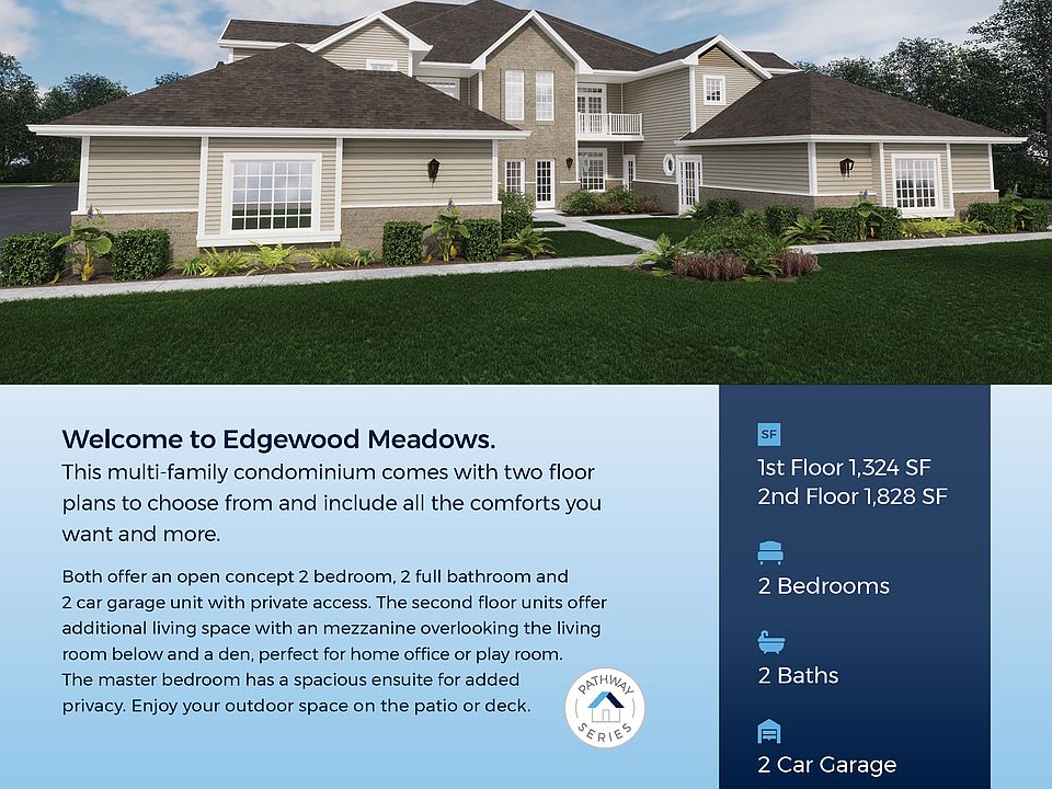 Edgewood Meadows Condo (1st Floor Unit) Plan, Edgewood Meadows