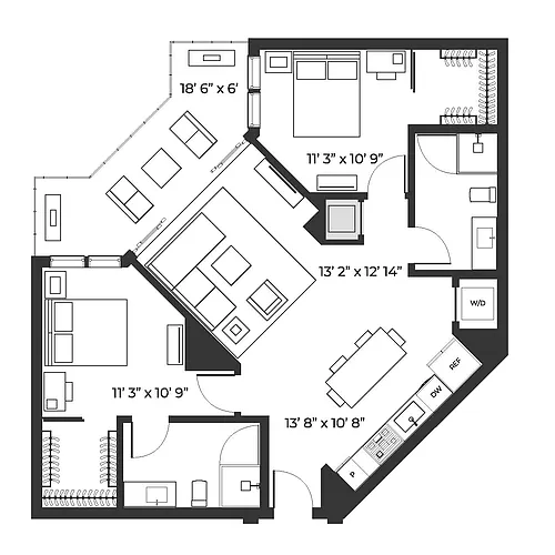 Floor plan Lux 1080