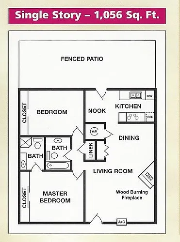Floor plan 2 Bedroom