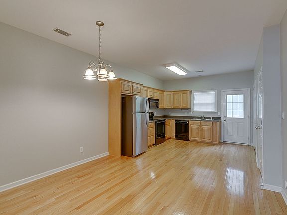 Dining area and kitchen.