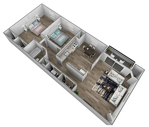Floor plan 2 Bedrooms