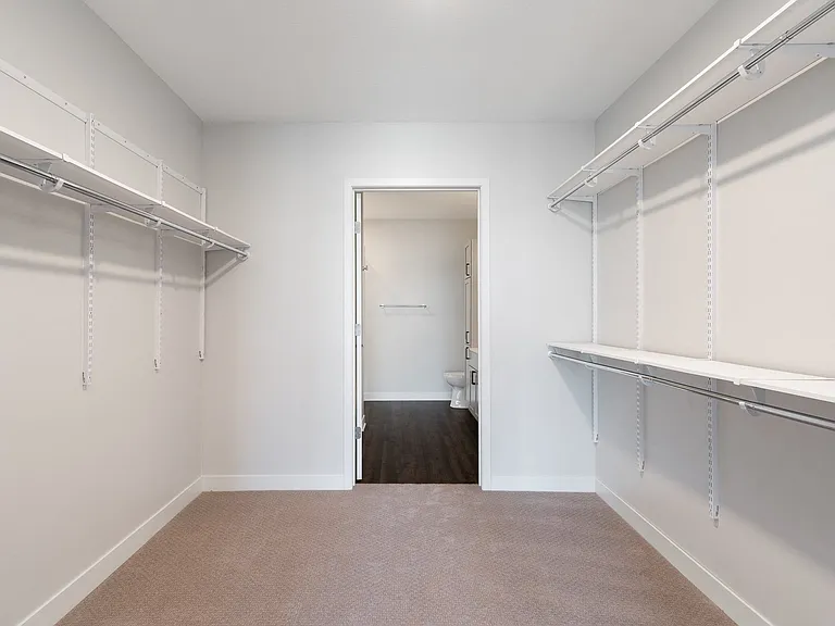 Our townhomes feature elevated finishes, including in the closets.