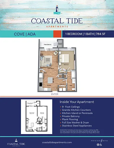 Floor plan Cove ADA