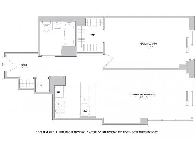 Floor plan 1X1 - A20
