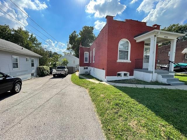 Front of house and off-street parking