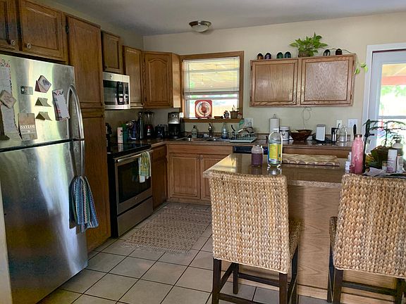 Open floor plan kitchen with island