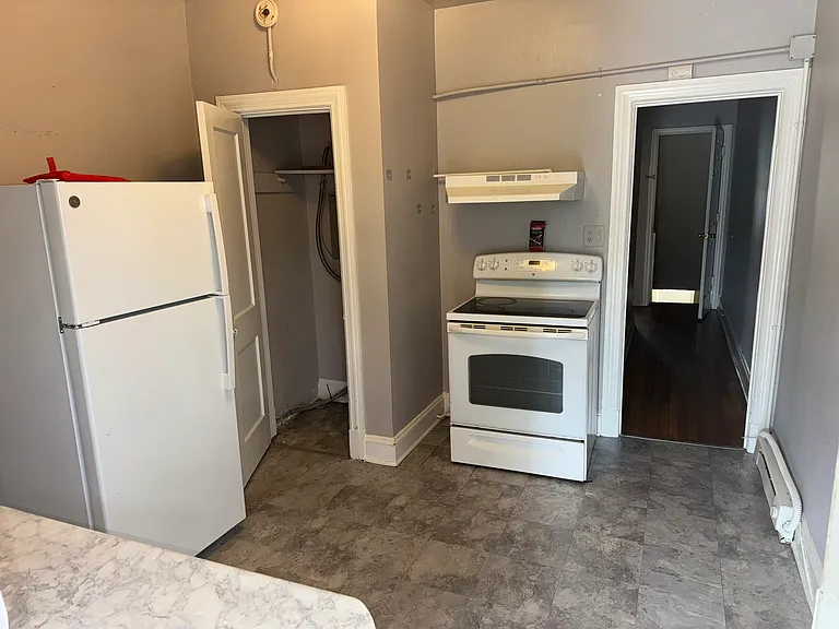 Kitchen view from back door