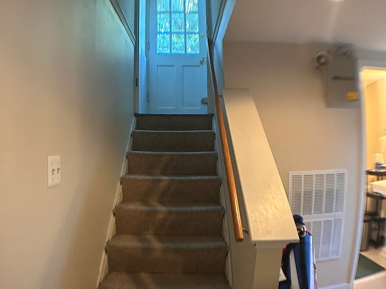 Stairs leading downstairs