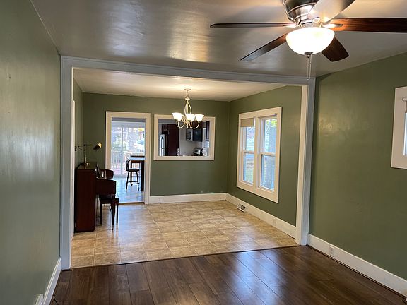 Living Room Looking Toward Dining Room and Kitchen