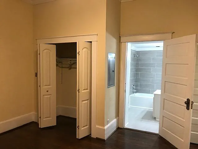 Master Bedroom with closet and master bath view