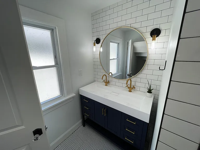 Recently renovated bathroom