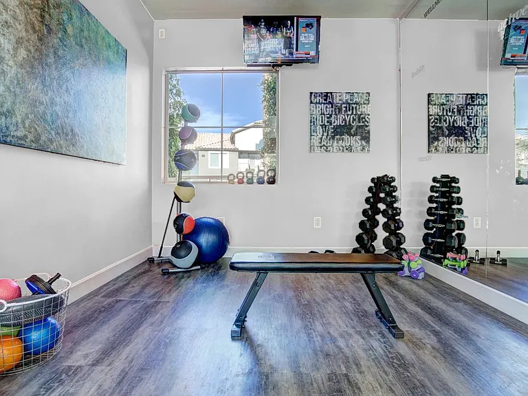 Discover your zen in our yoga studio, designed with everything you need for a tranquil practice.