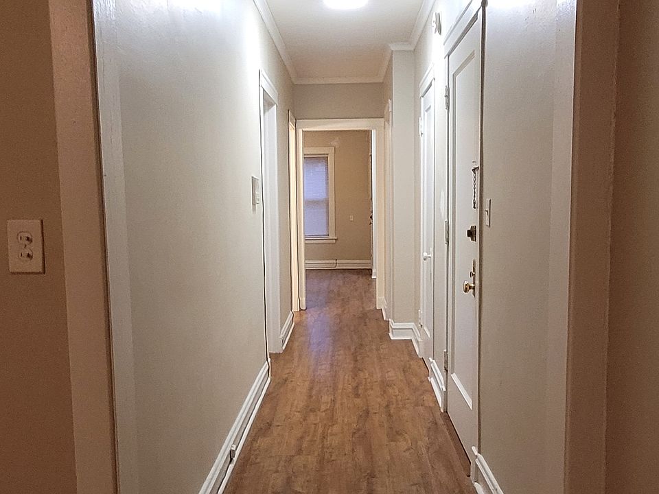 Long hallway from Living room to Dining room.