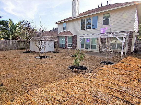 BACKYARD SHOWING SHED