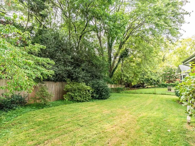 spacious backyard