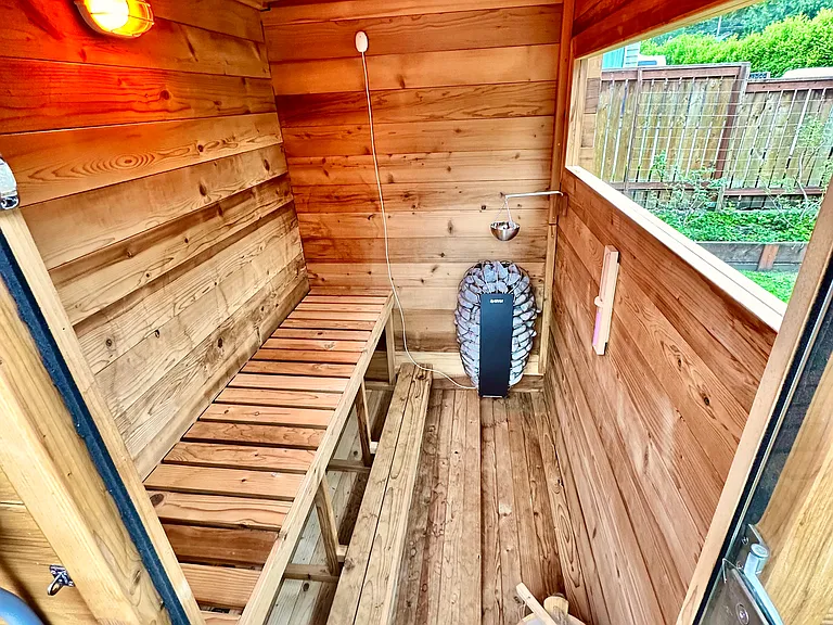 Interior of the 3 person electric Sauna