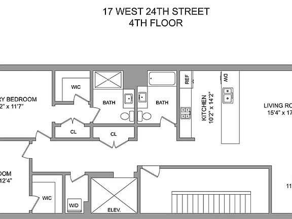 2nd image of 17 W 24th St #4