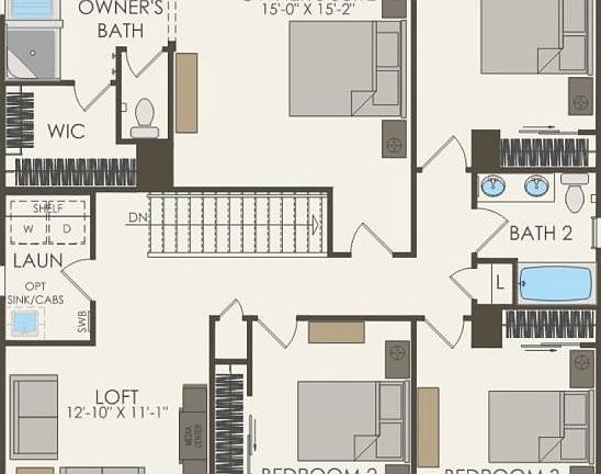 Second Floor 4 br 2.5 ba