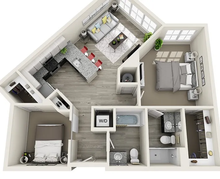 1 Den - 936 sqft 1 Den - 936 sqft
