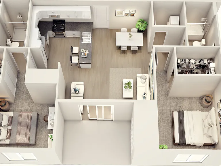 Two Bedroom, Two Bathroom Two Bedroom, Two Bathroom