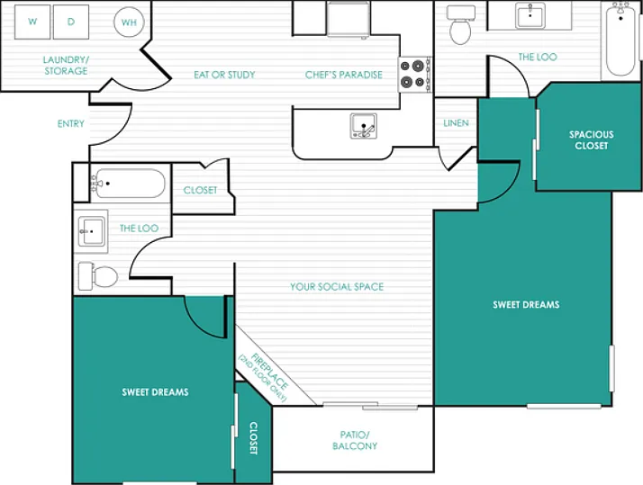 Floor Plan C Floorplan Diagram