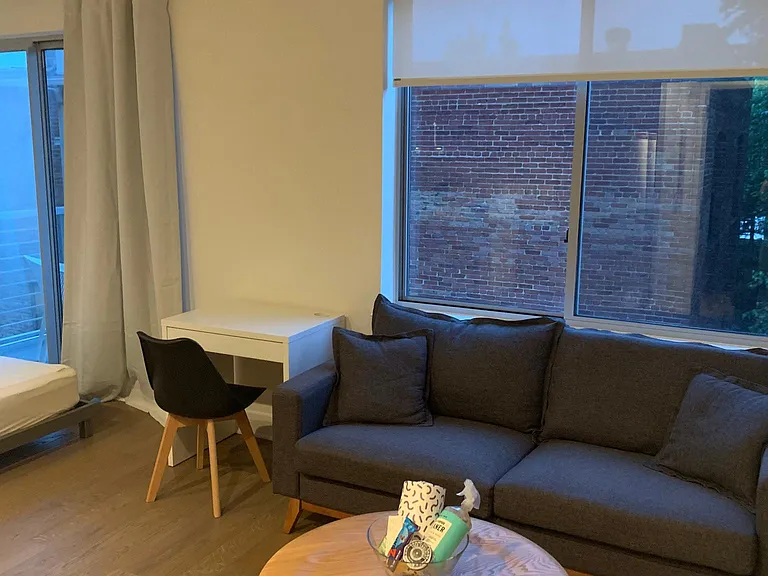 Living area at dusk.