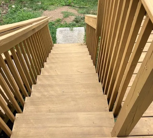 Stairs to yard