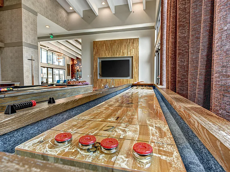 Resident Lounge with Billiards and Demonstration Kitchen