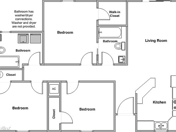 1098 SQFT 3BD/2BA