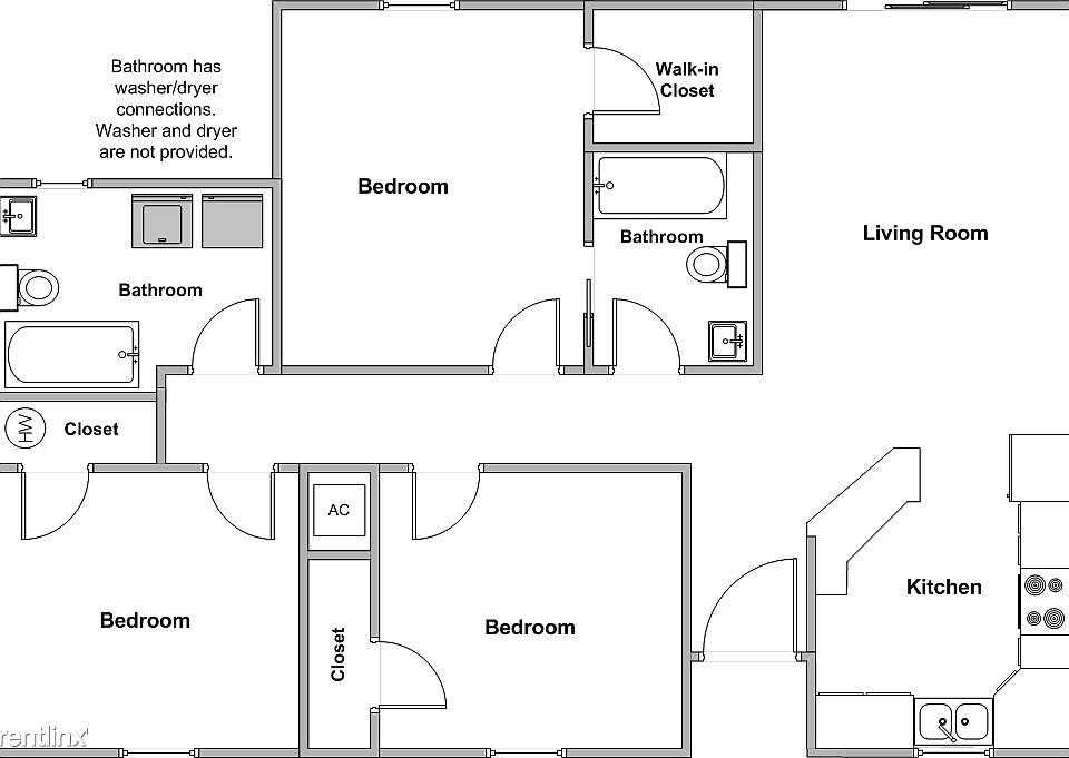 1098 SQFT 3BD/2BA