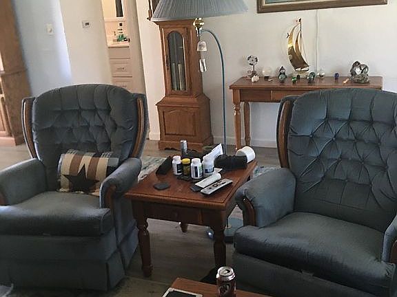 Living room and entryway