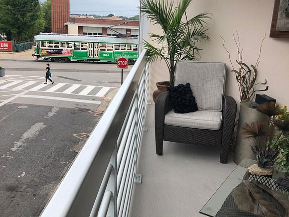 Elegant balcony overlooking Main Street