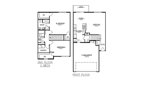 Floor plan Two Bedroom