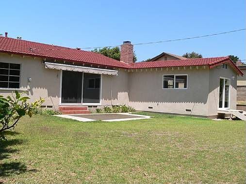 Large backyard