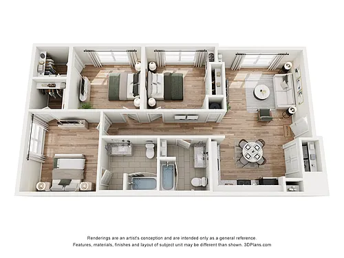 Floor plan 3 Bedroom