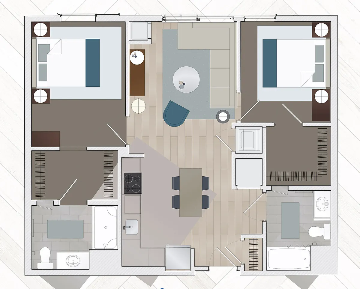 Floor plan B2AB