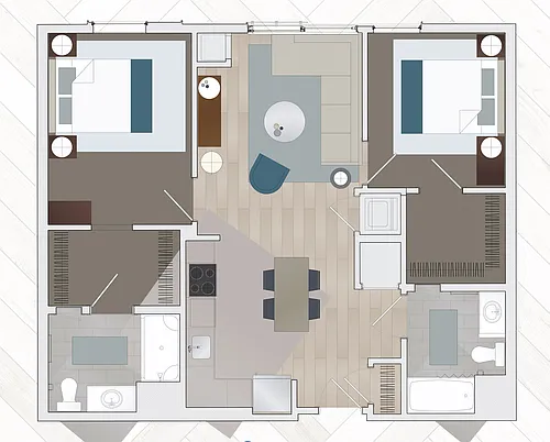 Floor plan B2AB