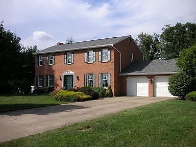 Big concrete driveway